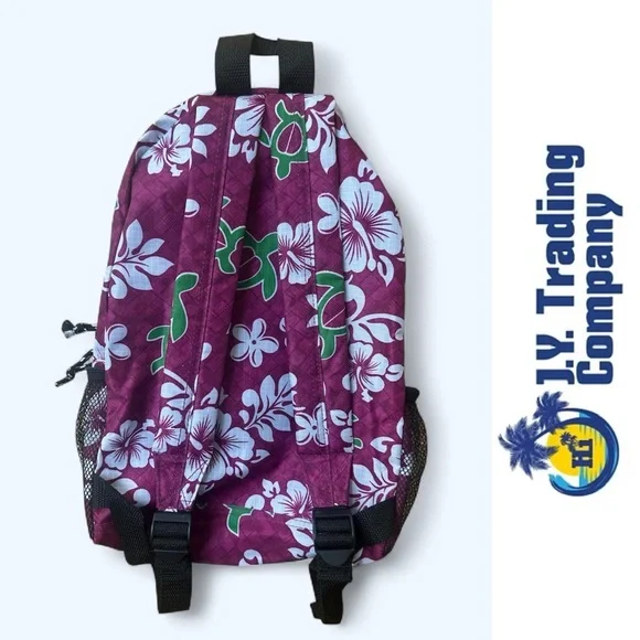 JY Trading Co. Hawaiian Floral Kids Backpack, MSRP $19 - Picture 2 of 8